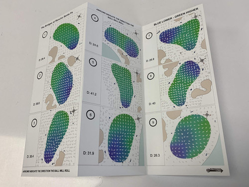 StrackaLine Greens Card for Deer Creek Golf Club: North Black Pearl/Ruby - Ajax,ON