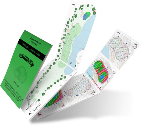 StrackaLine Greens Guide and Yardage Book (Combo) for White Oak Golf Club (Old Course) - Newnan,GA