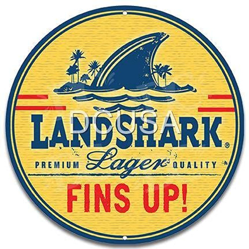 Land shark Lager Beer Small 12" Metal Wall Sign Land shark Lager Beer Small 12" Metal Wall Sign