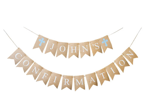 Swanky Party Box | Blue Cross Personalized Confirmation Banner Decoration
