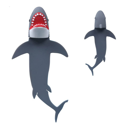 FURUIWUFENG Book Markers Stereo Bookmark Cartoon Marker Book Clip Cute Shark Crocodile Bookmark Pages Book Marks (Color : Shark)