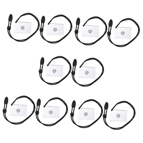 Kisangel 10 Pcs Signal Mirror Camping Supply Survival Mirror Emergency situations Mirror signaling Mirror Hiking Whistle Mirror Camping Supplies Mini Tools Multifunction Acrylic Accessories