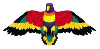 Gayla Industries 856 Rainbow Parrot Wildlife Wing Flapper Kite-55 Wingspan (Set of 2 Kites)