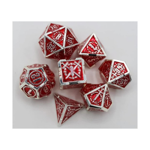 Sword of Hearts RPG Metal Dice Set
