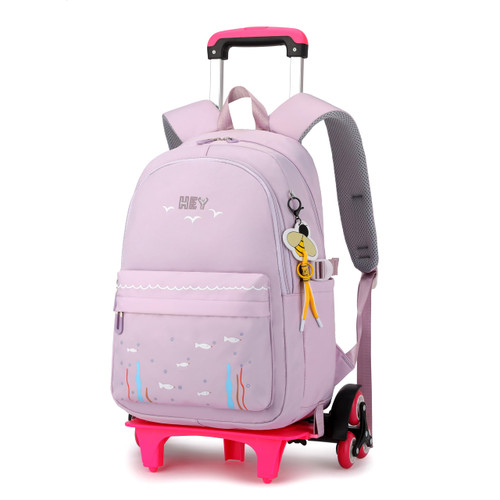 MITOWERMI 18 inch Kids Rolling Backpack for Girls Boys Backpack with Wheels Elementary Trolley School Bags