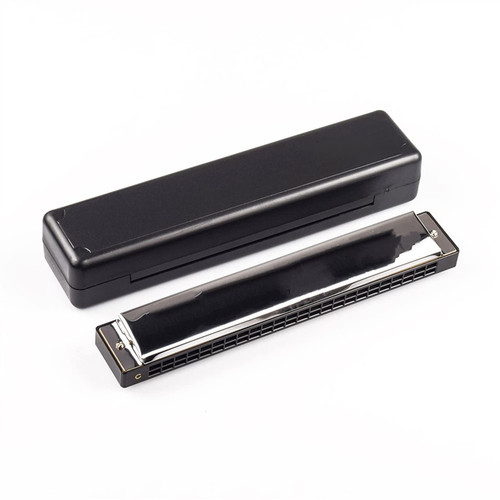 HyKab Polyphonic Harmonica C Key Harmonica 24 Hole Harmonica for Adults Students Harmonica Musical Instrument Harmonica