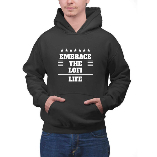 Ideal Gift for Lofi Life Lovers, for Sister-in-law's Graduation - Cool Fox Studying Quote on Navy Multicolor Multi Size Black Pullover Hoodie Ideal Gift for Lofi Life Lovers, for Sister-in-law's Graduation - Cool Fox Studying Quote on Navy Multicolor Multi Size Black Pullover Hoodie