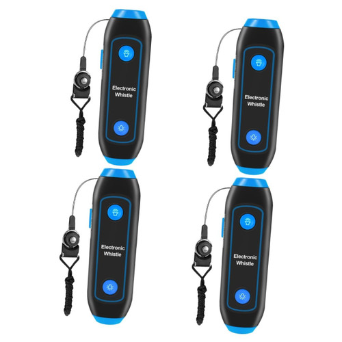 Kisangel 4pcs 3 Electronic Whistle Whistle Hand Squeeze Whistle Coaching Whistle Loud Whistle Sound 3 high Volume Whistle Survival Whistle Referees Whistles pet Toys Volleyball abs