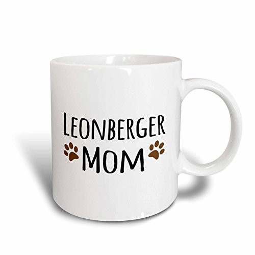 3dRose 154152_1 Leonberger Dog Mom Mug, 11 oz, Ceramic