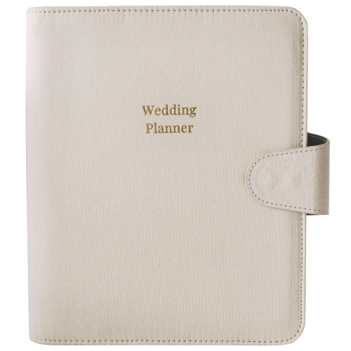 Linen Wedding Planning Book and Organizer (360 pages) w/Box - LGBTQ+ Friendly Wedding Planner Book and Organizer for the Bride or Groom - Wedding Book Planner and Organizer - Wedding Planner for Bride