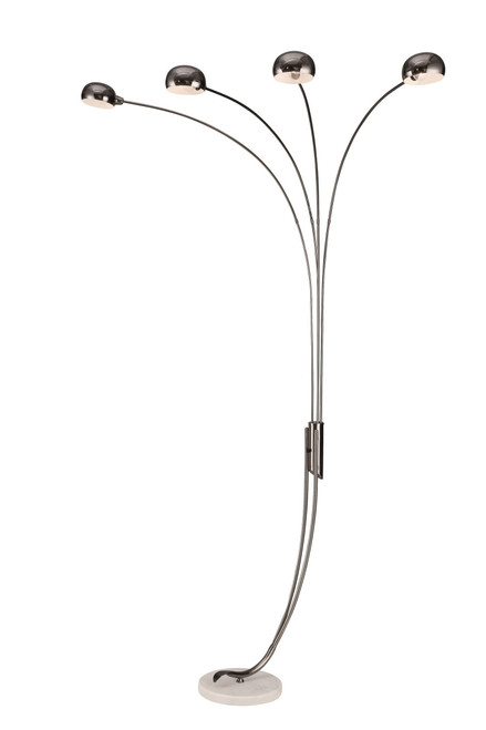 OK Lighting OK-9741C Chrome Metal Arch Table Lamp