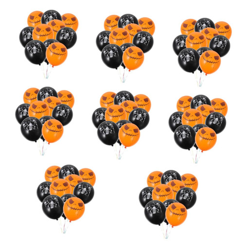 Abaodam 240 Pcs balloon combination latex balloons pumpkin decor halloween balloons ghost decor Party Latex Balloon Ghost Latex Balloon Party Decorative Balloon Chic Latex Balloon emulsion