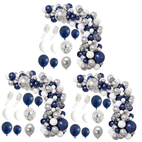 Ciieeo 3 Sets arched props blue balloon balloon garland kit helium balloon decorations baby shower party balloons bride decor arch combination suite wreath balloon sequins
