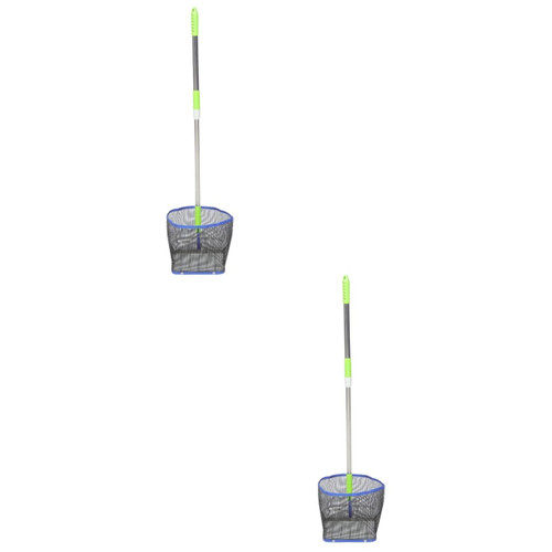 BESPORTBLE 2pcs Table Tennis Ball Picker Table Tennis Collector Ball Picker Upper Tennis Ball Catcher Pong Portable Balls Picker Ball Pick up Net Bag Tennis Basket Telescopic Abs Hand Net