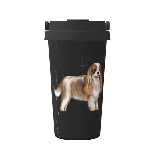 Cute Cavalier King Charles Spaniel Coffee Mug 17OZ Reusable Coffee Cup Thermos