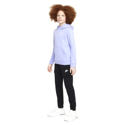 Nike Boys NSW Pull Over Hoodie Club (as1, alpha, s, regular, Light Thistle/White)