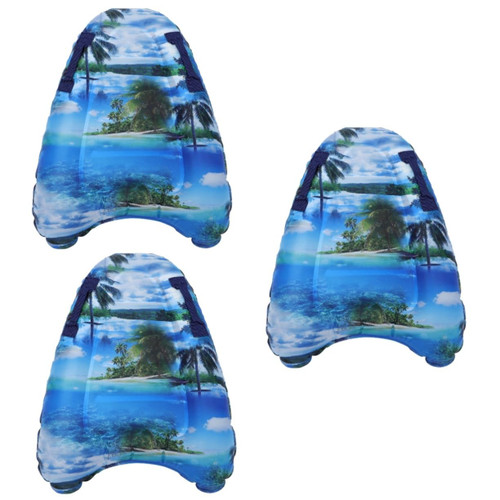 Happyyami 3 Pcs Inflatable Surfboard Kids Surfing Board Learn to Swimming Board Inflatable Surfing Board Swimming Pool Board Inflatable Boards PVC Aldult Kick Board Child