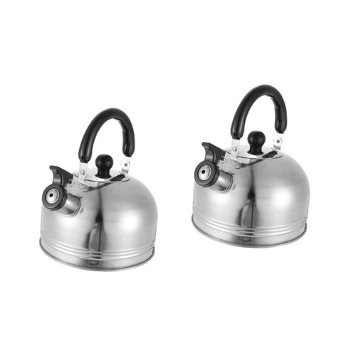 DECHOUS 2 Pcs Stainless Steel Kettle 3l Beep Whistle
