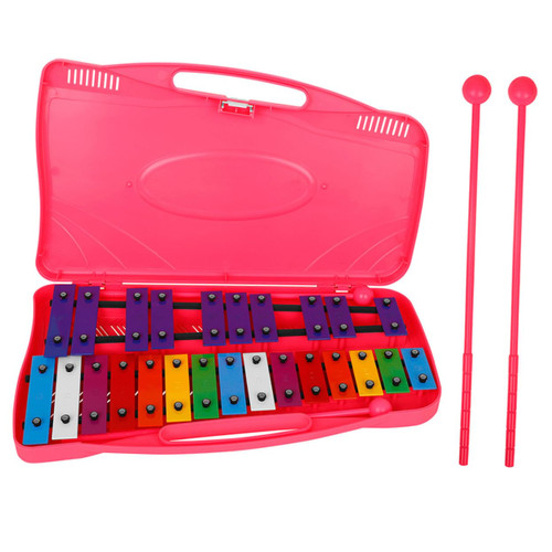 TOYANDONA 1 Set Hand-ringed Glockenspiel Kids Xylophone Toy Piano Xylophone Glockenspiel Toy Percussion Toy Childrens Toys Musical Instrument Glockenspiel Toddler Abs Aluminum Clavichord