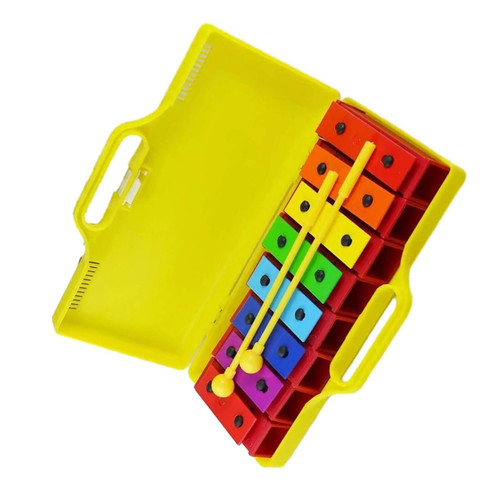 8 Note Color Soundboard Glockenspiel Xylophone With Mallet Hand Strike Musical Instrument Professional Glockenspiel Kit