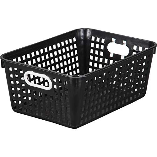 Really Good Stuff 164458BK Large Rectangle Book Basket Single Basket