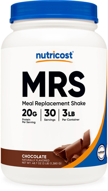 Nutricost Meal Replacement Shake Powder (Chocolate), 30 Servings - Protein, Non-GMO, Gluten Free Nutricost Meal Replacement Shake Powder (Chocolate), 30 Servings - Protein, Non-GMO, Gluten Free