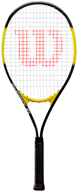 Wilson Energy XL Black/Yellow Tennis Racquet - Best Oversize & Xtra Long Frame for Beginner & Recreational Players