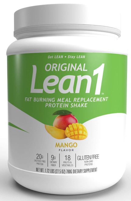 Lean1 Mango, 15 Serving tub, Fat Burning Meal Replacement by Nutrition53