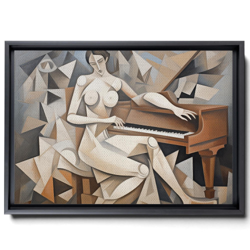 Girl With Mandolin by Pablo Picasso, Giclee Prints Canvas Wall Art for Home Decor, Art prints, Wall