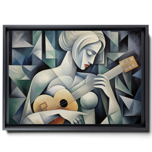 Girl With Mandolin by Pablo Picasso, Giclee Prints Canvas Wall Art for Home Decor, Natural Gifts, Arts