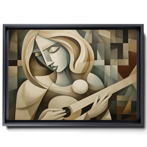 Girl With Mandolin by Pablo Picasso, Giclee Prints Canvas Wall Art for Home Decor, Natural Gifts, Print