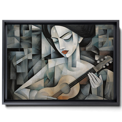 Girl With Mandolin by Pablo Picasso, Giclee Prints Canvas Wall Art for Home Decor, Wall Decor, Print
