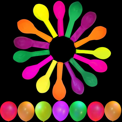 120 Pieces 12inch UV Neon Glow Balloons Glow UV Blacklight Reactive Neon Balloons Glow in the dark Latex Balloons Fluorescent Glow Party Balloons Wedding Black Light Balloons 120 Pieces 12inch UV Neon Glow Balloons Glow UV Blacklight Reactive Neon Balloons Glow in the dark Latex Balloons Fluorescent Glow Party Balloons Wedding Black Light Balloons