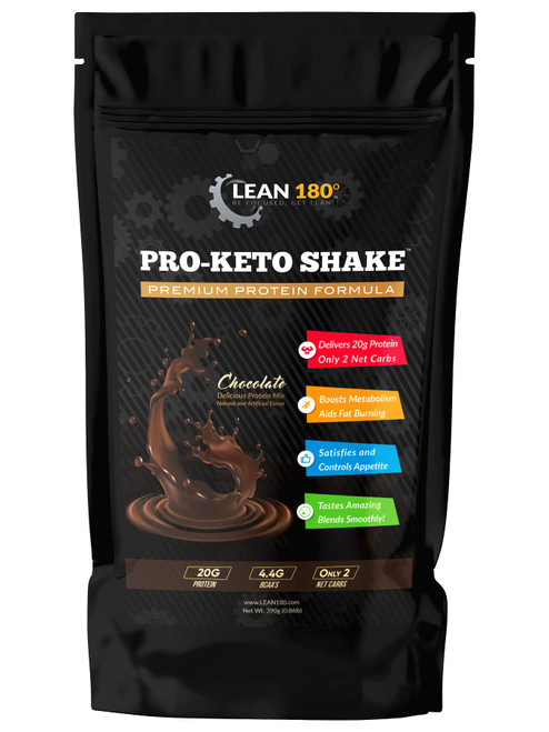 Lean 180 Pro-Keto Shake! Best Tasting Low Carb Low Sugar Clean Protein Shake for Keto and All Diets Weight Loss (Chocolate) Lean 180 Pro-Keto Shake! Best Tasting Low Carb Low Sugar Clean Protein Shake for Keto and All Diets Weight Loss (Chocolate)