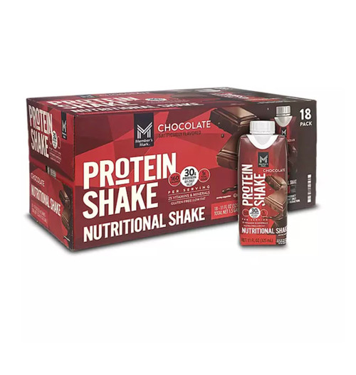 Member's Mark 30g High Protein Shake, Chocolate (11 fl. oz., 18 pk.)