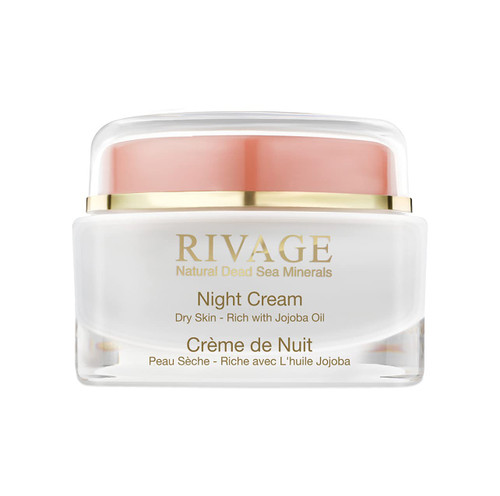 RIVAGE NATURAL DEAD SEA MINERALS Night Cream RICH WITH JOJOBA OIL 50 ml ENHANCED WITH 100% AUTHENTIC DEAD SEA SALTVEGAN FRIENDLY, NO ANIMAL TESTING, NO HARSH CHEMICALS
