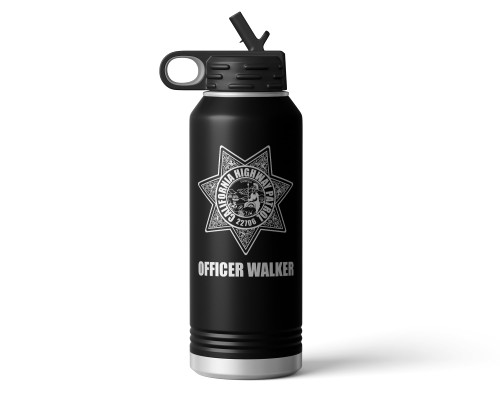 Alterd Industries California Highway Patrol - CHP | Law enforcement | Highway Patrol | Gifts for Officers | Tumbler | Coffee Tumbler | Police Academy | Gift for cops | Badge (32oz Water Bottle, Black) Alterd Industries California Highway Patrol - CHP | Law enforcement | Highway Patrol | Gifts for Officers | Tumbler | Coffee Tumbler | Police Academy | Gift for cops | Badge (32oz Water Bottle, Black)