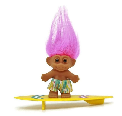 My Lucky Surfer Troll Doll - Orange Hair - Good Luck Collectible Troll My Lucky Surfer Troll Doll - Orange Hair - Good Luck Collectible Troll