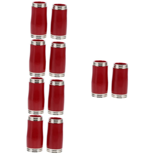 VICASKY 5 Pairs Clarinet Pipe Pitch Pipe Tuning Tube Part Flute Turner Clarinet Pitch Tube B Flat Clarinet Mini Accessories Clarinet Turning Tube Piano Musical Instrument Abs