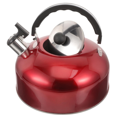 Happyyami Whistling Teapot Stainless Steel Teapot Tea Kettle Food Grade Stainless Steel, Hot Water Fast to Boil Stovetop Water Kettle Whistling Teapot Boiling Water Kettle