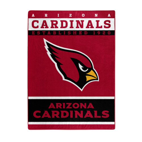 Northwest NFL Arizona Cardinals Unisex-Adult Raschel Throw Blanket, 60" x 80", 12th Man