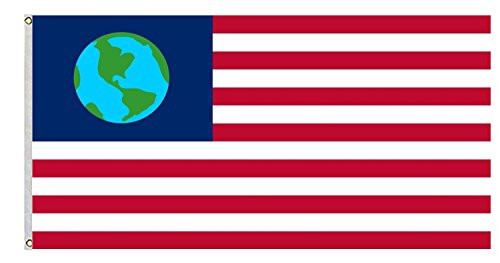 Futurama flag of Earth Re-creation of the Earth Flag Old Freebie flag 3x5ft