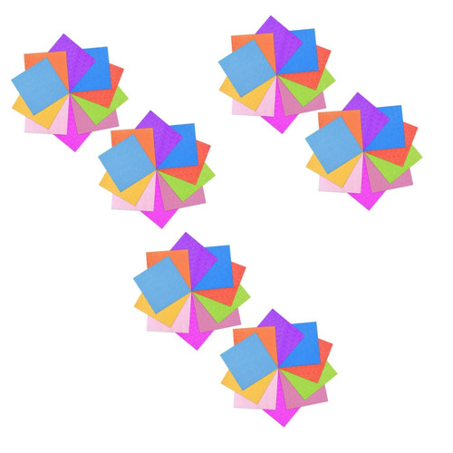 Ciieeo 300 Pcs Origami Colored Construction Paper Scrapbook Kid Craft Japanese Folding Paper Craft for Kids Gadgets for Kids Kid Stuff Kids Arts and Crafts Kids Crafts Square Card Child