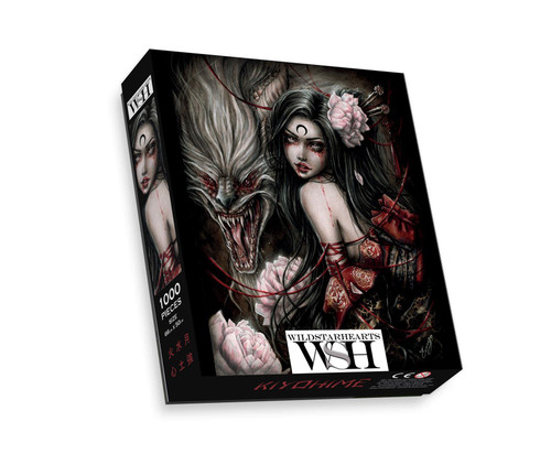 Kiyohime 1000 Piece Jigsaw Puzzle, Enys Guerrero Artwork Gothic Occult Dark Fantasy Print (Includes Poster Puzzle Guide)