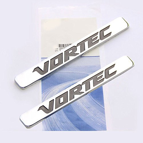 Yoaoo 2x OEM Vortec Emblems Badge for Silverado Gm Truck 6.0 Liter 1500 2500HD Badge Chrome