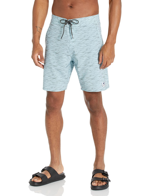 Costa Del Mar Men's Tides Printed Boardshort, Swells Marine Blue, 36