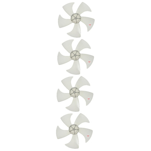 NOLITOY 4pcs 5 Floor Fan Blade Pedestal Fan Blades Replacement Blades for Ceiling Fan Windmill Fan Leaves Fan Blade Replacement Leaves Standing Fan Blades Plastic Dust Collector Balance