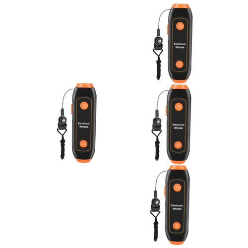BESPORTBLE 4pcs 3 Electronic Whistle Hand Emergency Whistle Handheld Whistles High Volume Whistle Basketball Whistle Whistles for Adults with Lanyard Pet Training Toy Sports Magnet