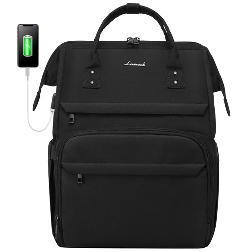 LOVEVOOK Laptop Backpack for Women, 17 Inch Nurse Teacher Backpack Work Travel Bags Computer Bag College Backpack Casual Daypack Purse, Black LOVEVOOK Laptop Backpack for Women, 17 Inch Nurse Teacher Backpack Work Travel Bags Computer Bag College Backpack Casual Daypack Purse, Black