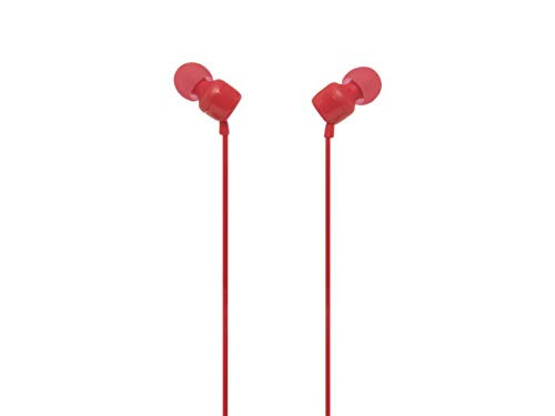 JBL JBLT110REDAM T110 in-Ear Headphone with One-Button Remote, Red